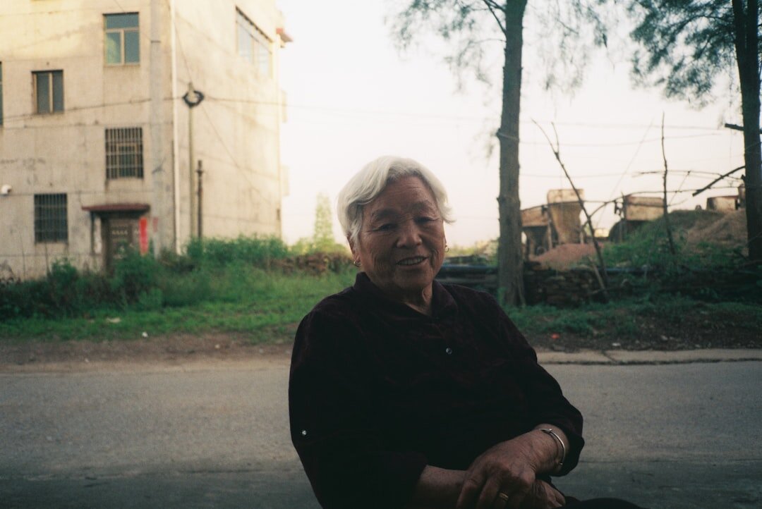 elderly woman smiling