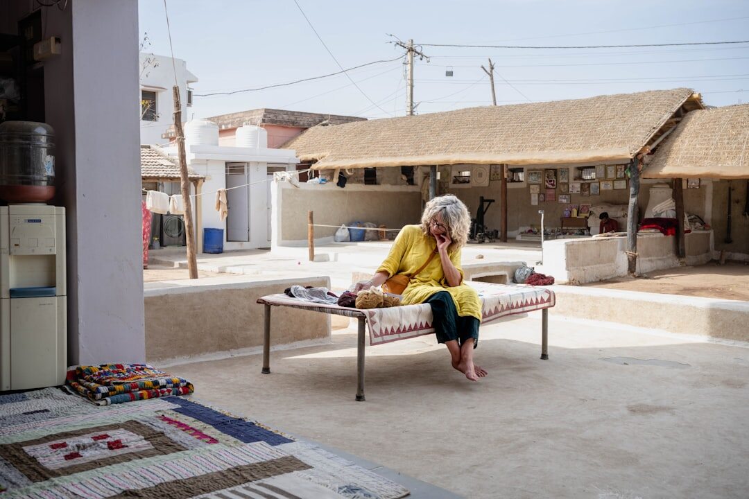 elderly woman reading book